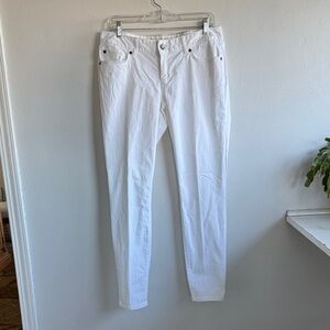 Eddie Bauer Women's Crisp White Skinny Jeans Size 8